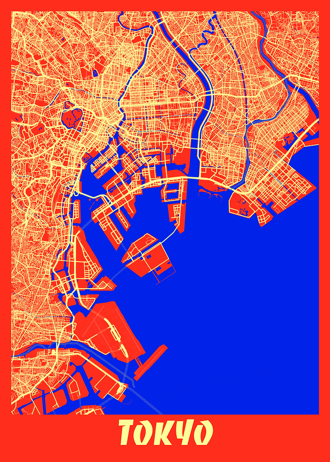 Tokyo Retro City Map