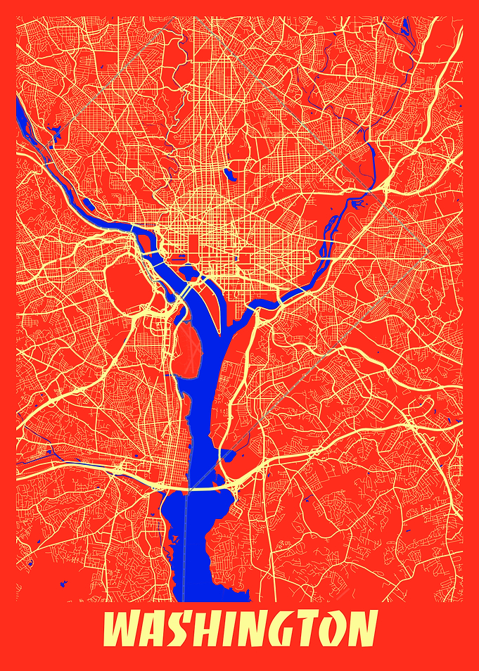 Washington Retro City Map
