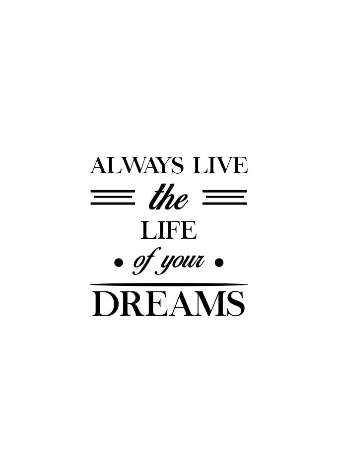 Dreams Quotes Wall Art