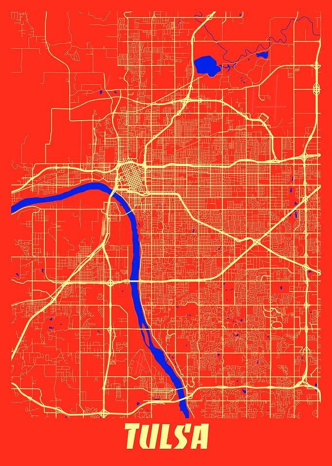Tulsa Retro City Map