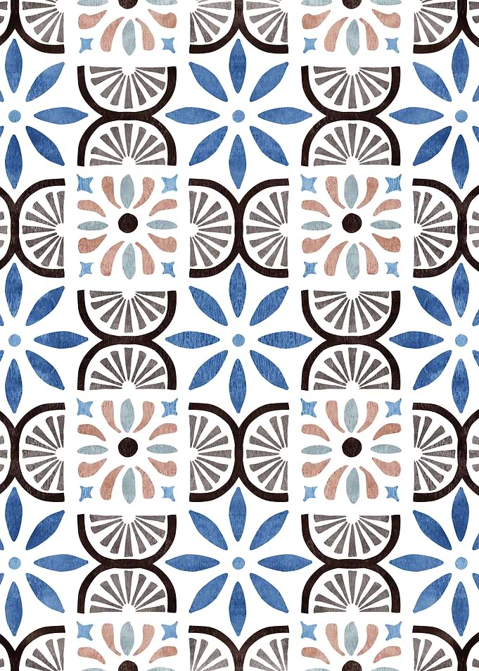 Moroccan Floral Tile 23