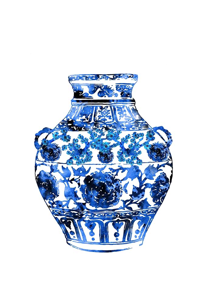 China Vase ginger jar
