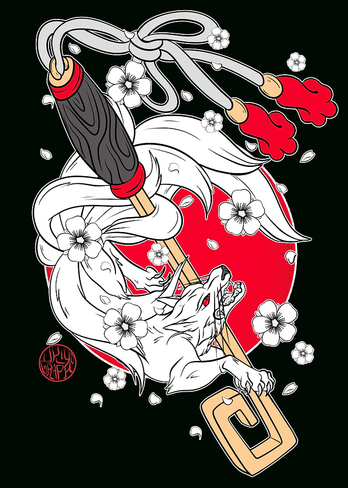 Japanese fox and Inari key