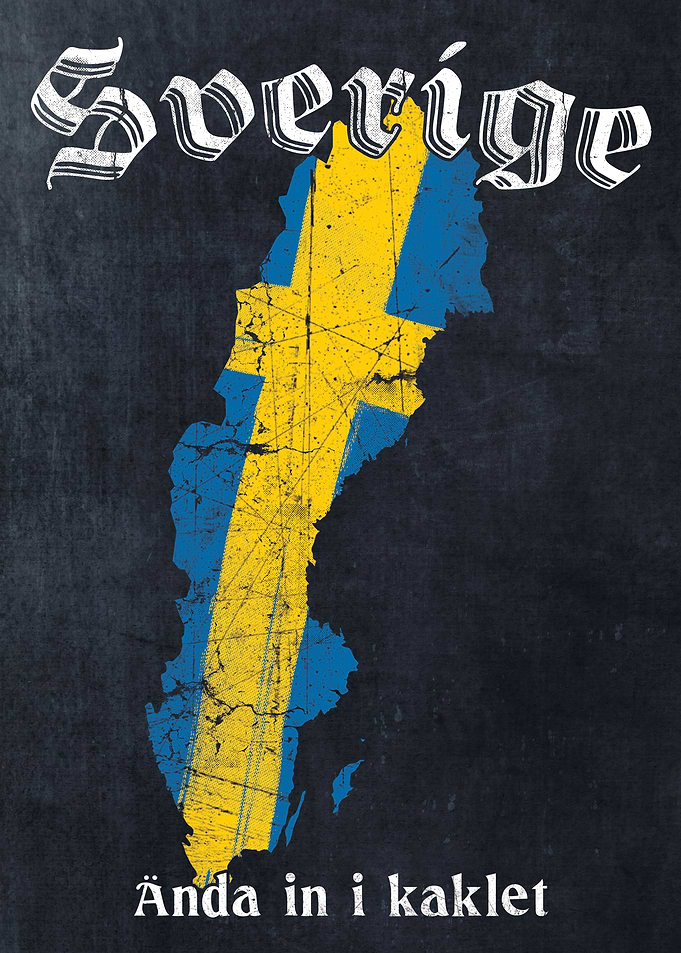Sweden Flag Map Sverige