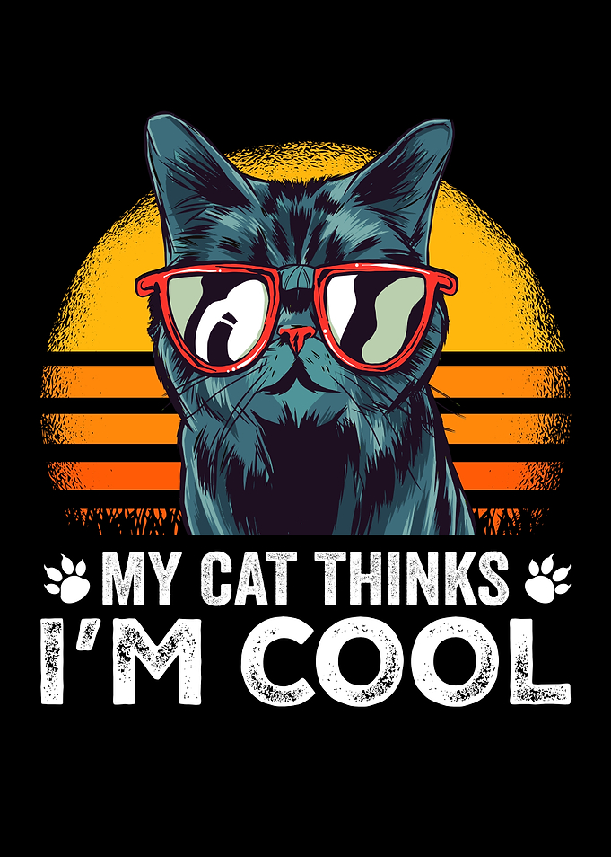 MY CAT THINKS IM COOL