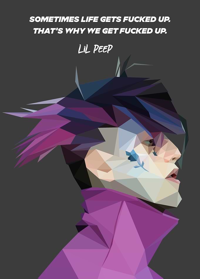 Lil Peep Quote Poster