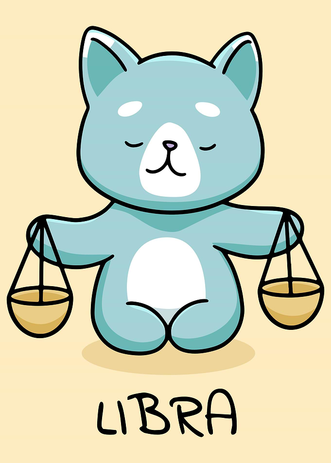 ZODIAC CUTE CAT LIBRA