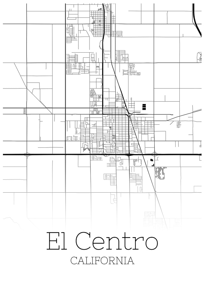 El Centro California map
