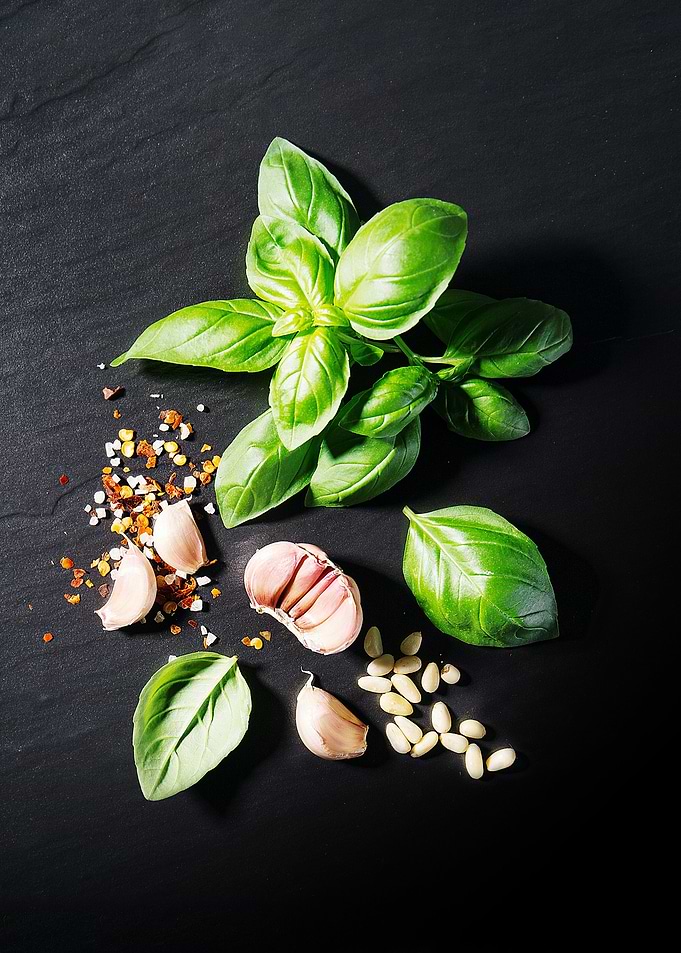 Garlic and basil