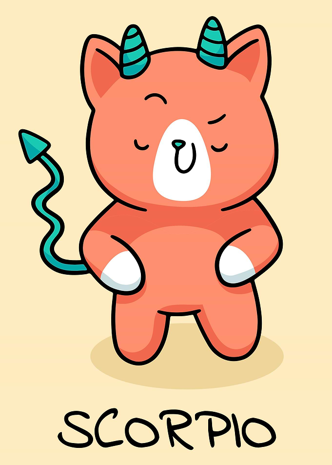 ZODIAC CUTE CAT SCORPIO