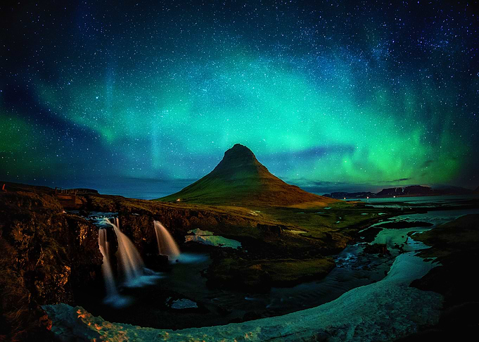 Northern light aurora icla