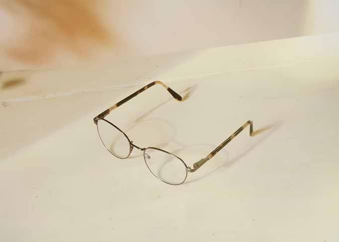 Eyeglasses vintage left on
