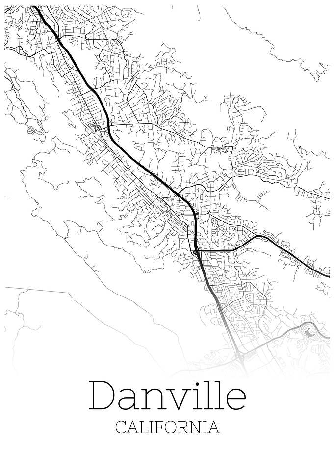 Danville California map