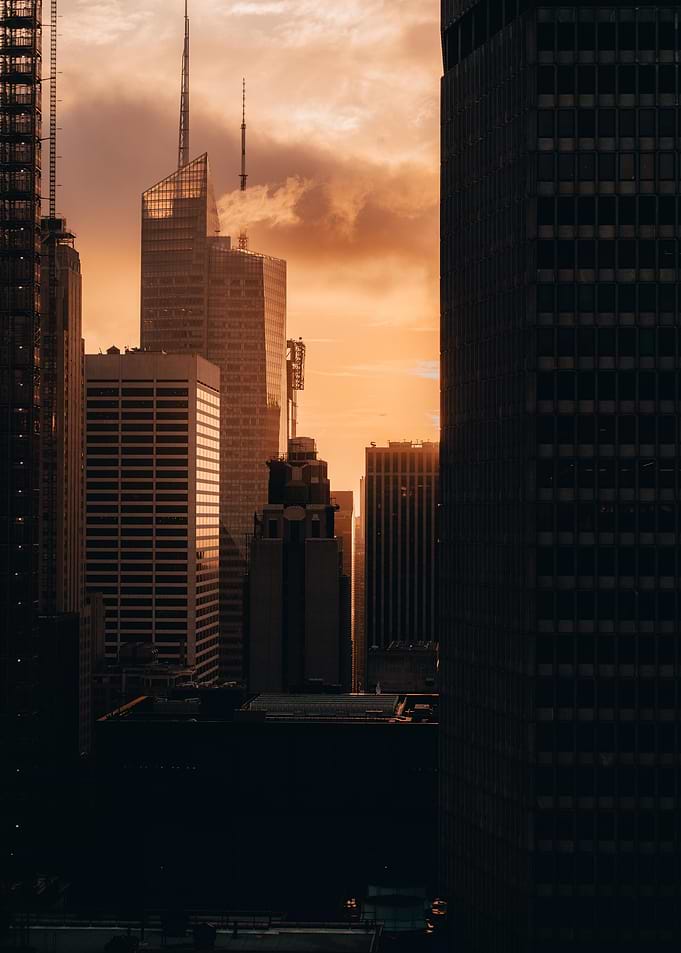 Sunset of metropolis