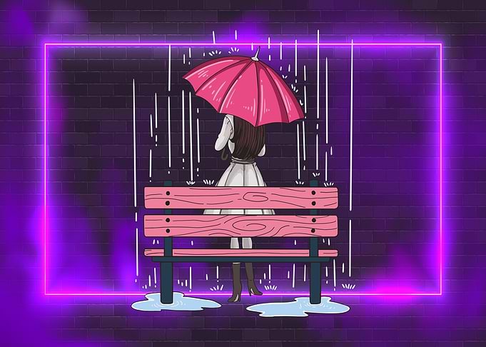 Girl with umbrella