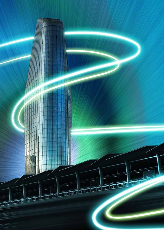 London Light Trails