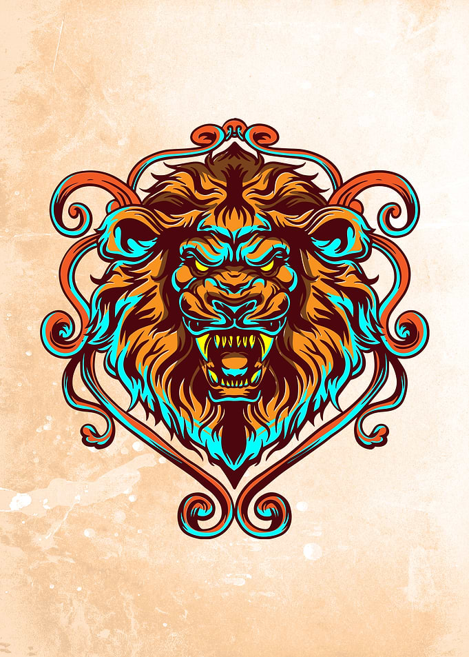 Abstract Lion