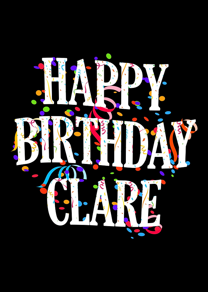 Happy Birthday Clare