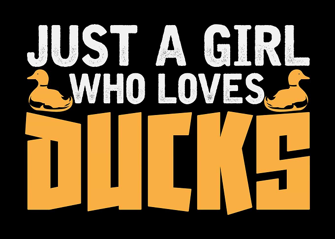 Girl Duck Love Ducks