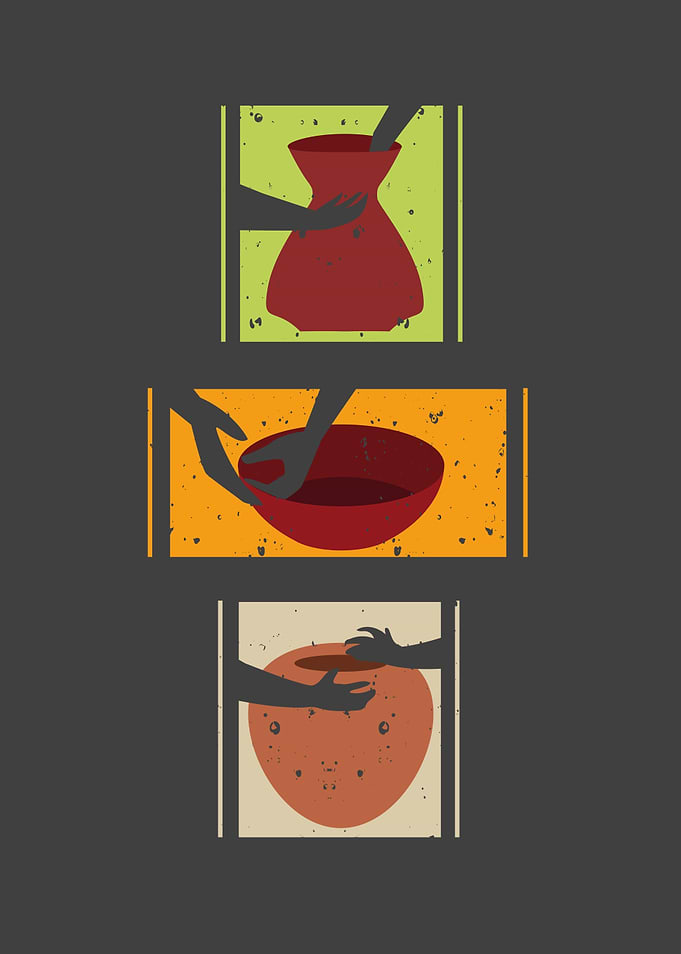 Ceramic Retro Kiln Pottery