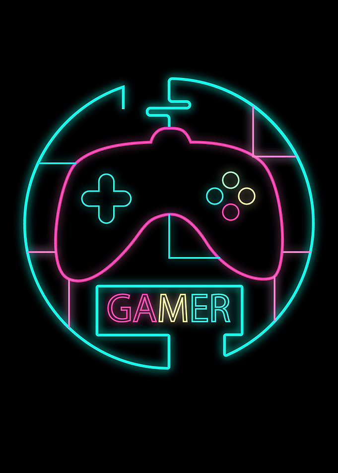 Gamer neon lights