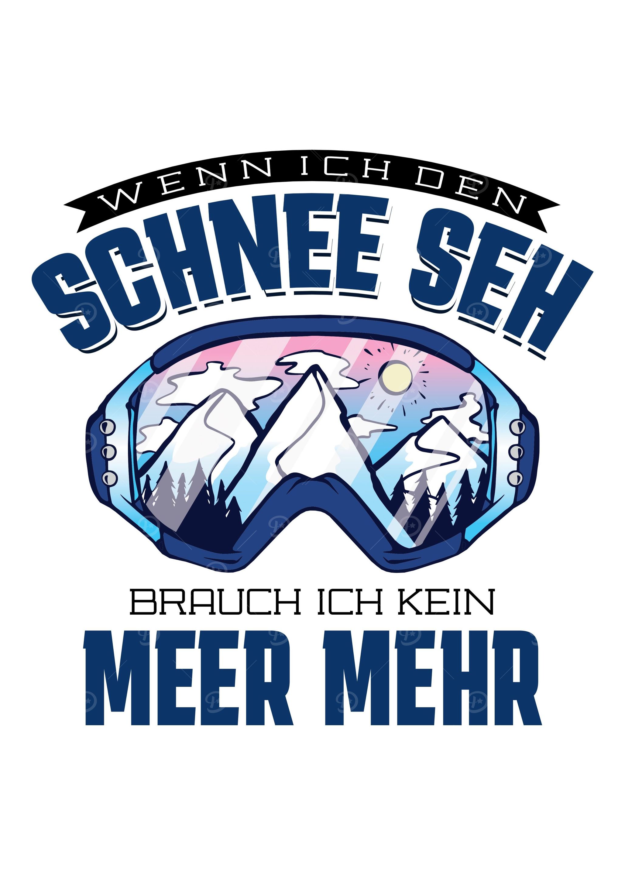 Witziger Skipiste Spruch