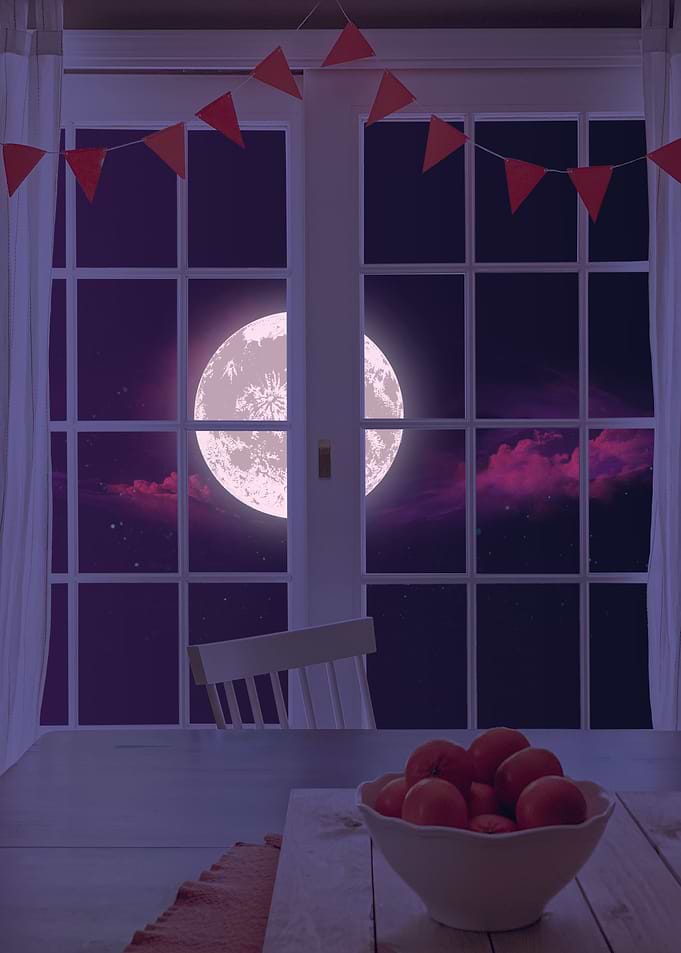 Pink full moon
