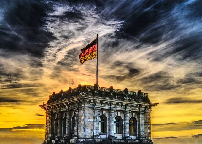 Bundestag Sunset