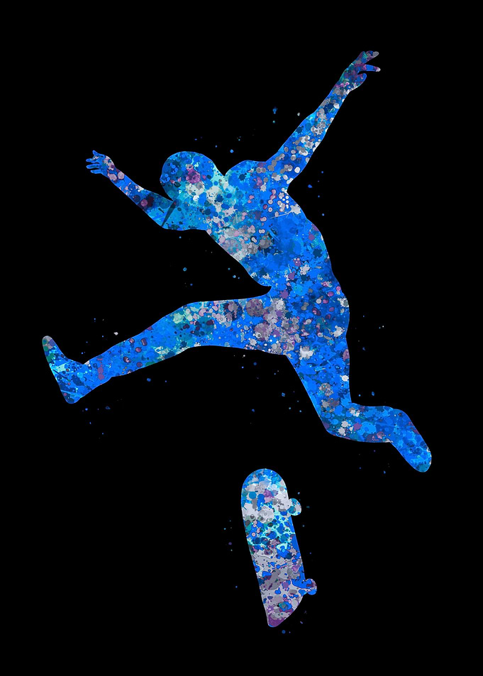 Skateboard jump