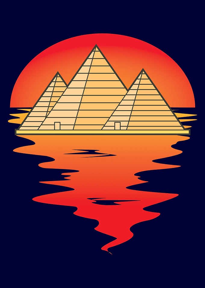 Egypt Vacation Red Sunset