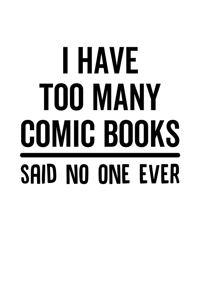 I Have Too Many Comic