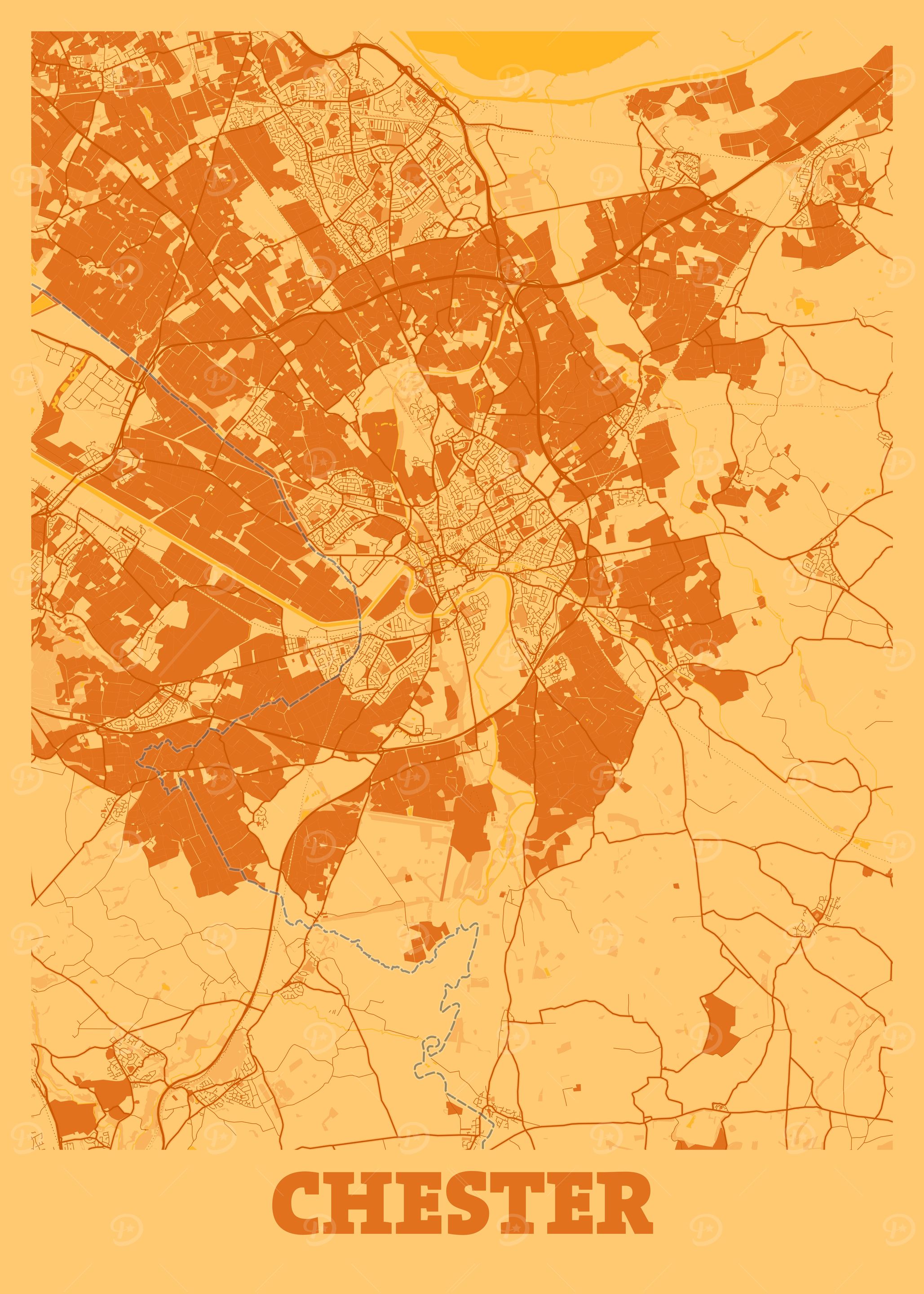 Chester Sunset City Map