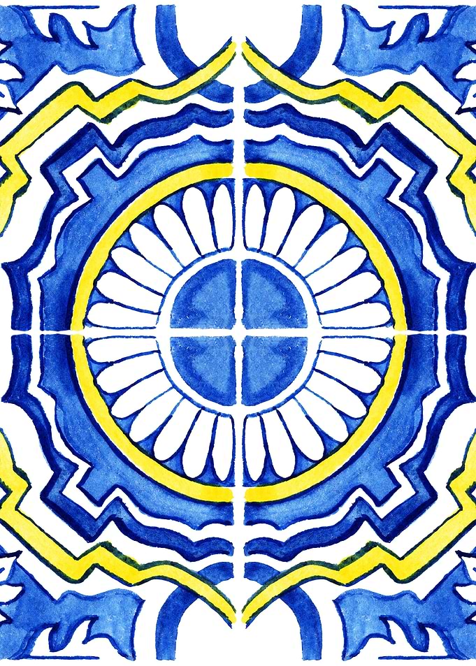 Portuguese Tile Pattern 09