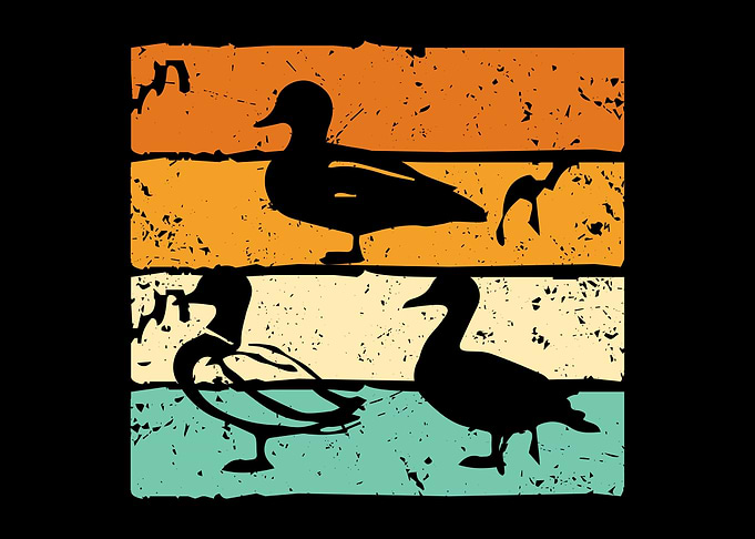 Vintage Goose Geese Duck