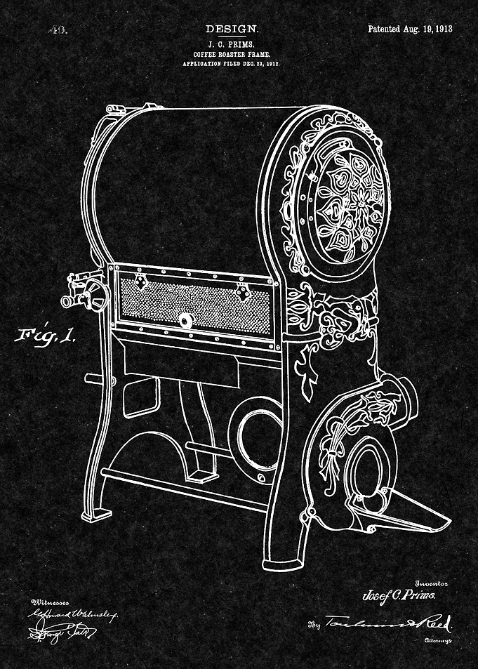 Coffee Roaster Patent 1913