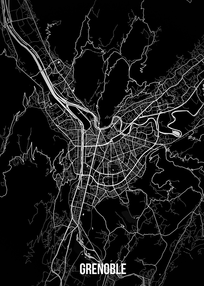 Grenoble dark map