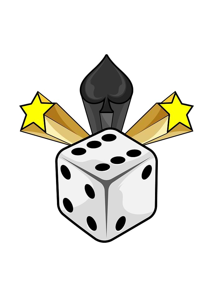 Poker Dice Spades Stars