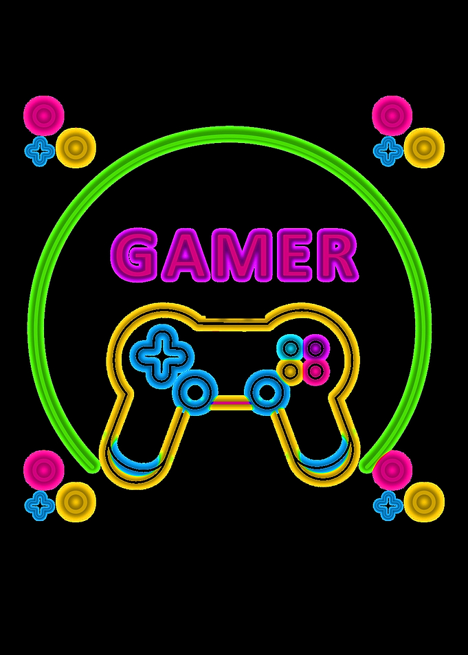 Gamer Gaming neon lights