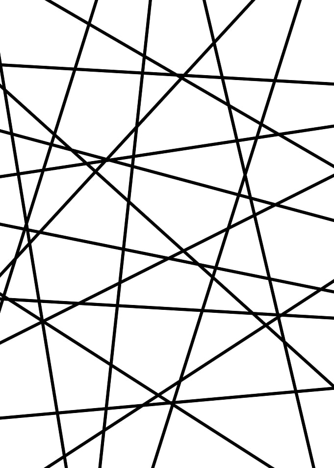 Geometric Lines BW