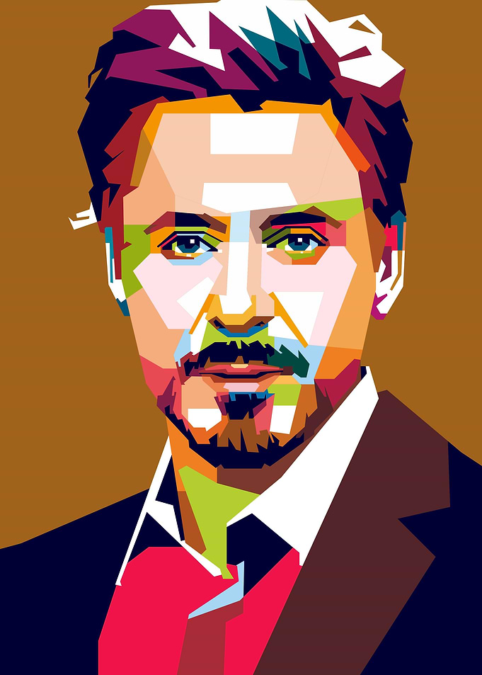 Robert Downey Popart