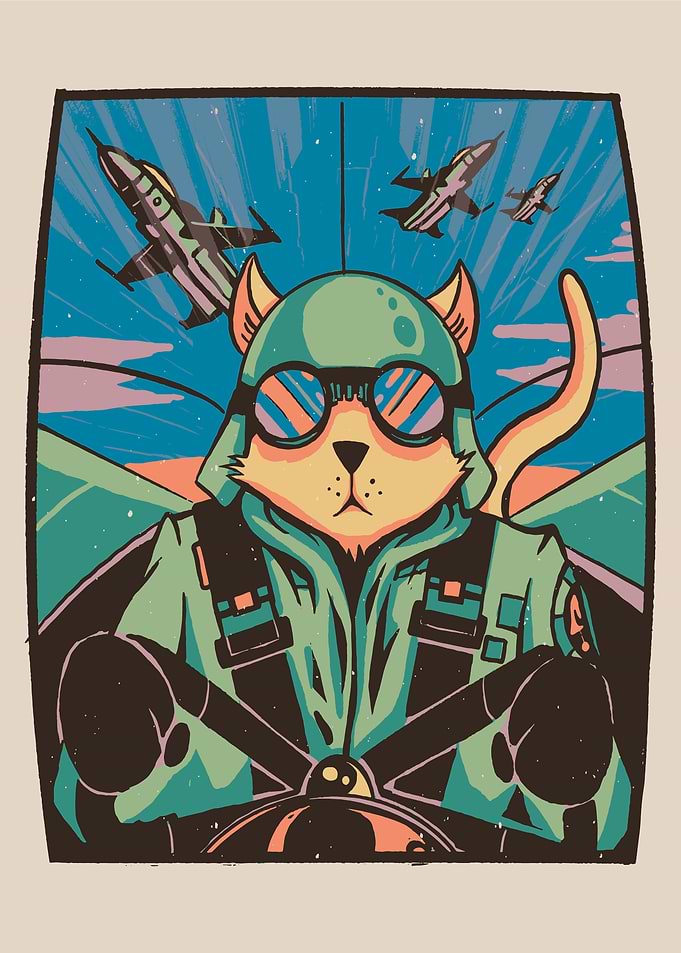 CUTE CAT PILOT FLIGHT