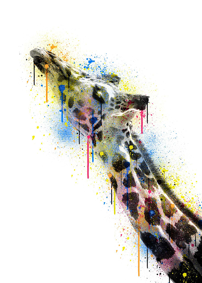 giraffe made by ink
