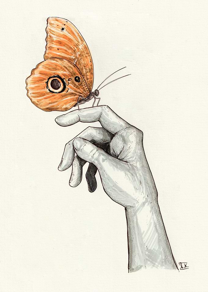 Butterfly hand