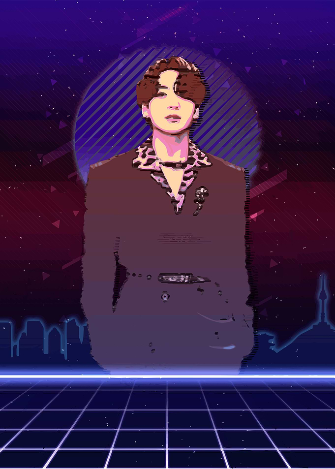 BTS Jungkook 80s Poster