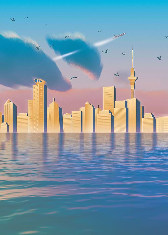 Auckland City Skyline