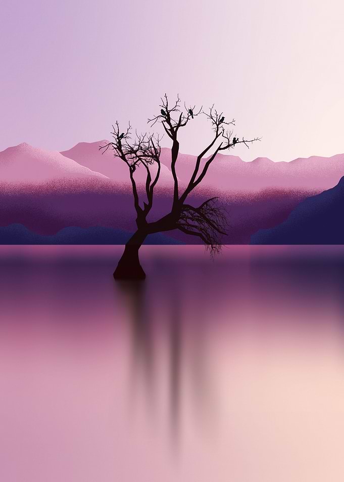 Lake Wanaka Illustration