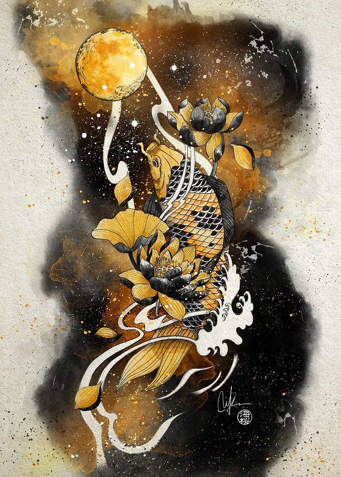 Koi and Moon