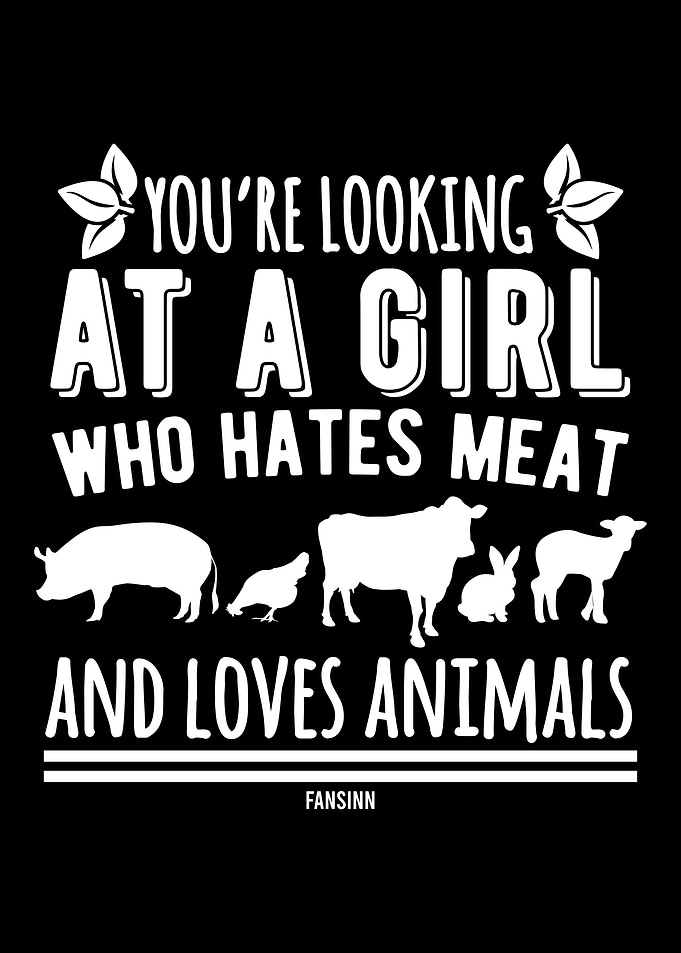 vegan girl Tierliebe gift