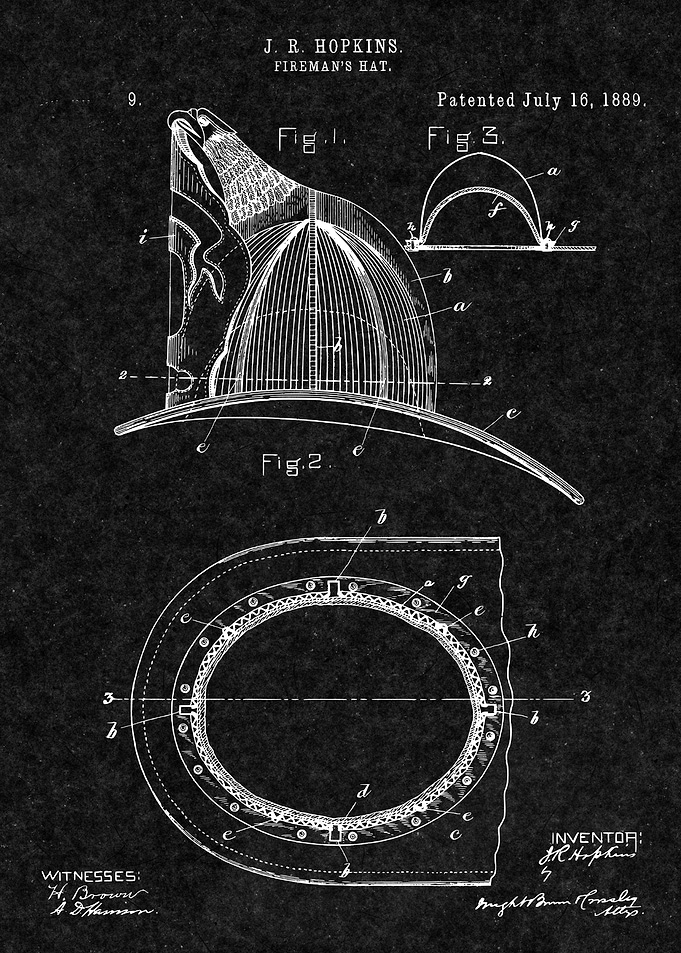 Firefighter Vintage Patent