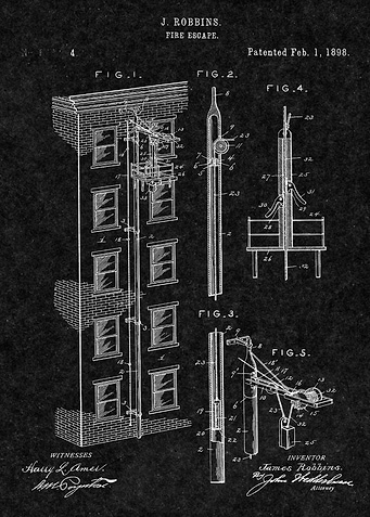 Firefighter Vintage Patent